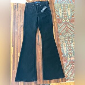 NWT  - Veronica Beard Beverly Skinny-Flare Jean in Onyx - 28